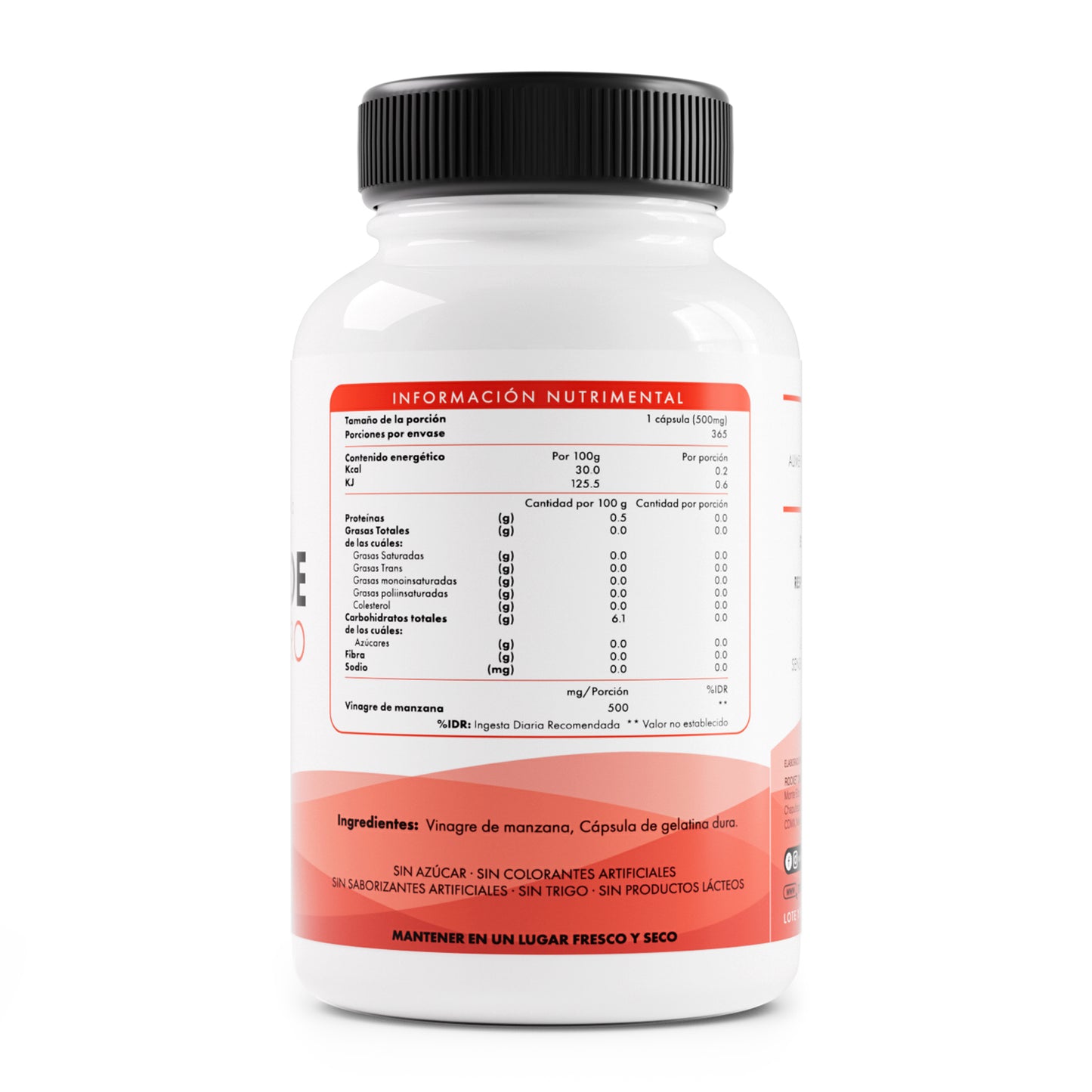 Vinagre de Manzana | 365 Cápsulas – Salud Digestiva y Detox Natural