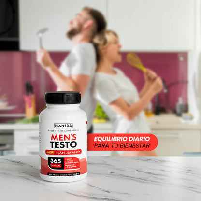Testo Hombre | 365 Cápsulas – Energía y Vitalidad Masculina