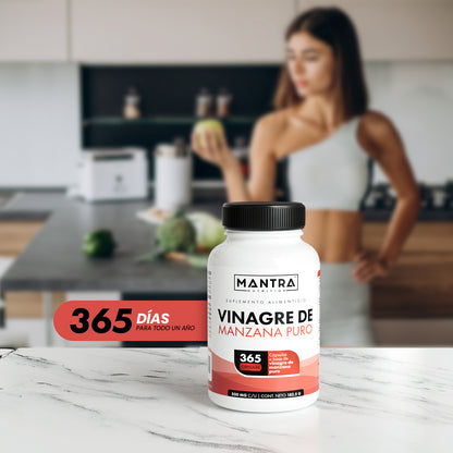 Vinagre de Manzana | 365 Cápsulas – Salud Digestiva y Detox Natural