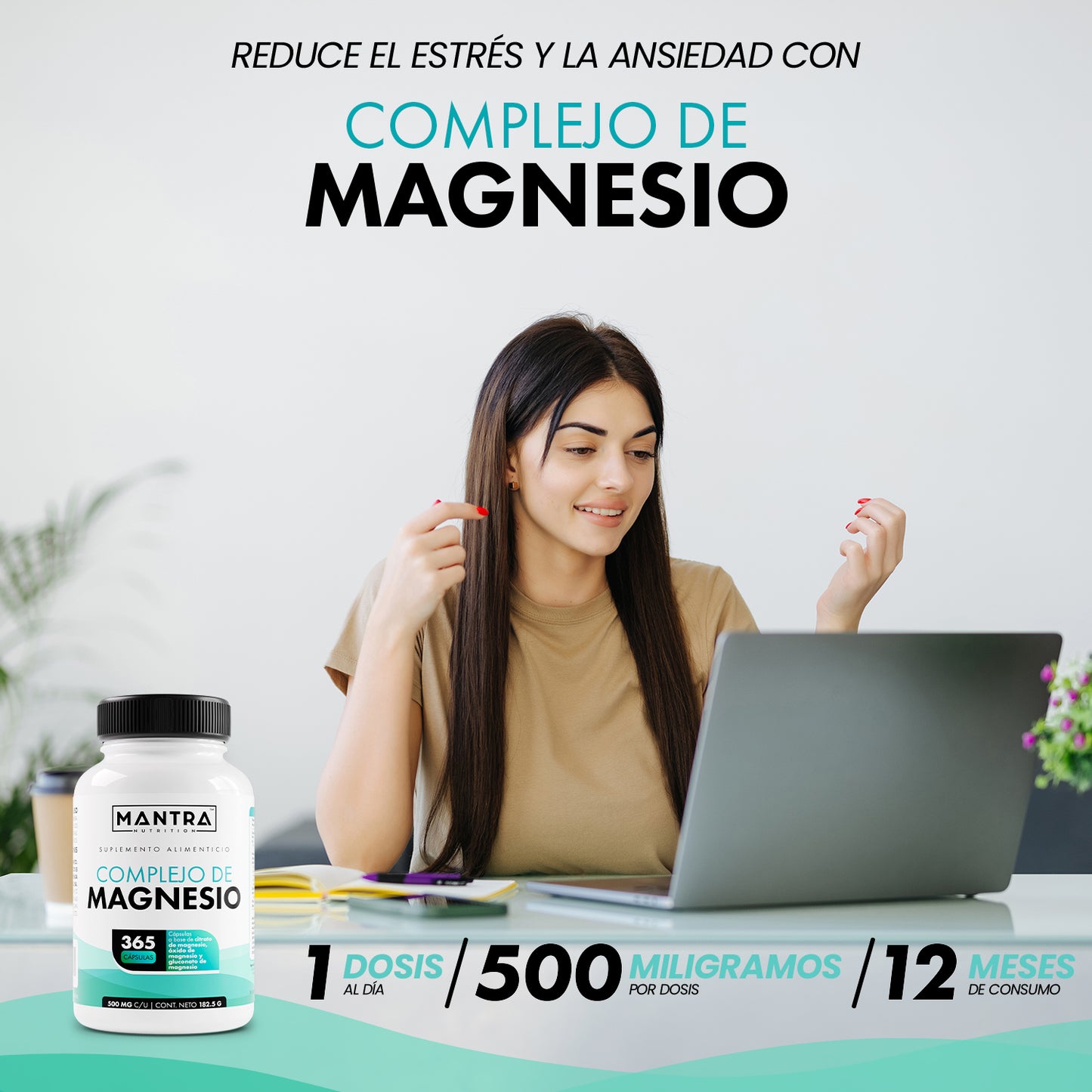 Complejo de Magnesio | 365 Cápsulas – Fórmula Completa