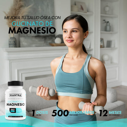 Glicinato de Magnesio | 365 Cápsulas – Alta Biodisponibilidad