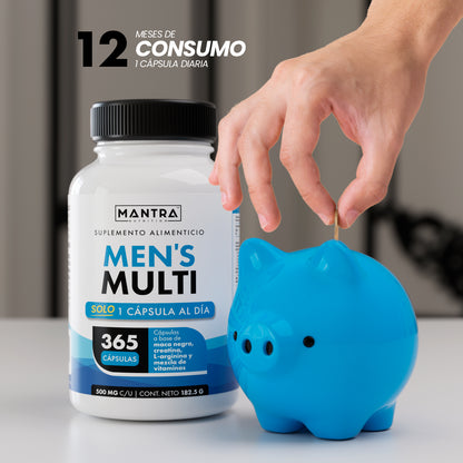 Multivitamínico Hombre | 365 Cápsulas – Potencia Total Masculino