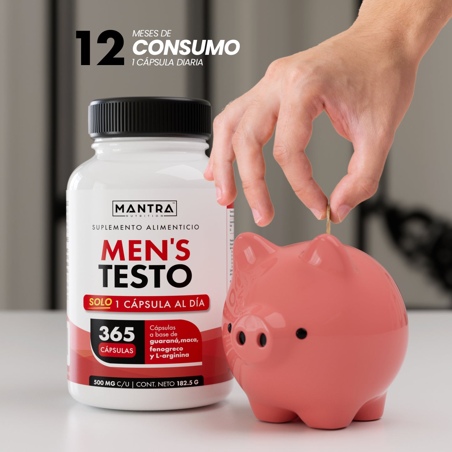 Testo Hombre | 365 Cápsulas – Energía y Vitalidad Masculina