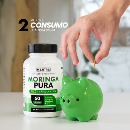 Moringa | 60 Cápsulas – Superalimento Rico en Nutrientes