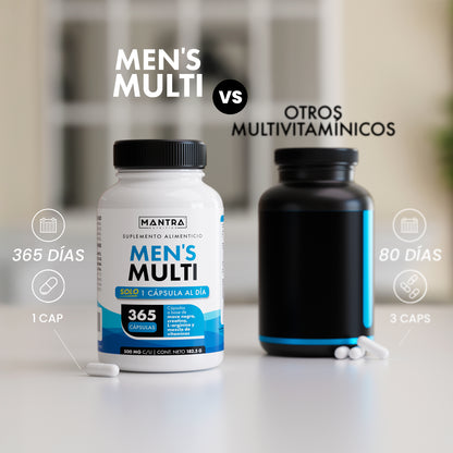 Multivitamínico Hombre | 365 Cápsulas – Potencia Total Masculino