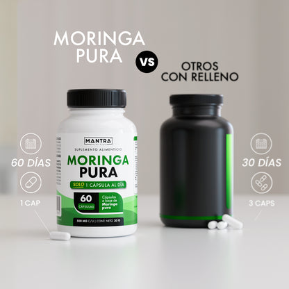 Moringa | 60 Cápsulas – Superalimento Rico en Nutrientes