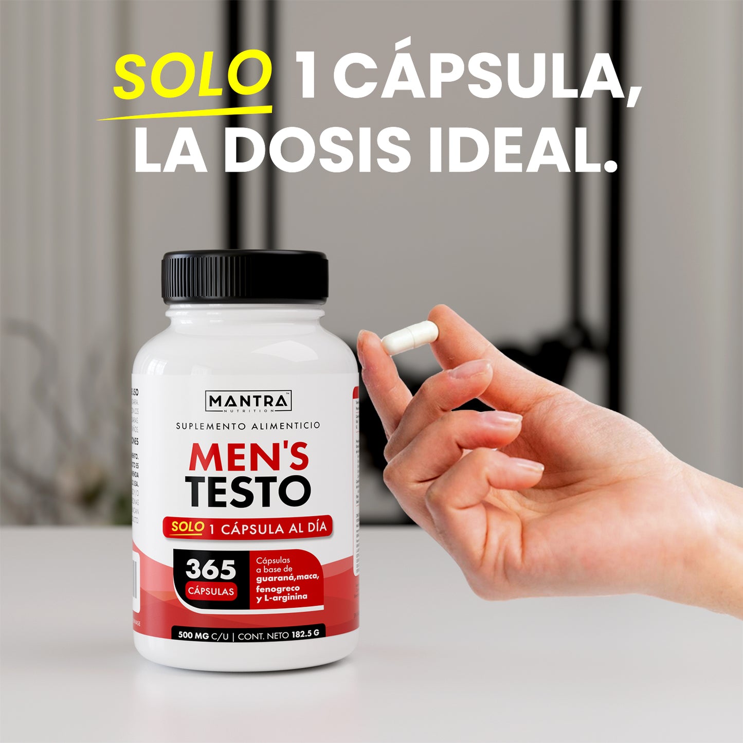 Testo Hombre | 365 Cápsulas – Energía y Vitalidad Masculina