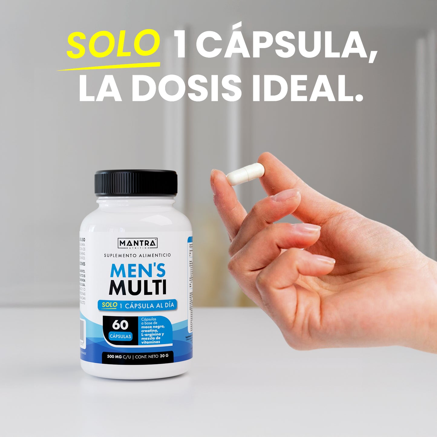 Multivitamínico Hombre | 60 Cápsulas – Fórmula Práctica de Alto Impacto
