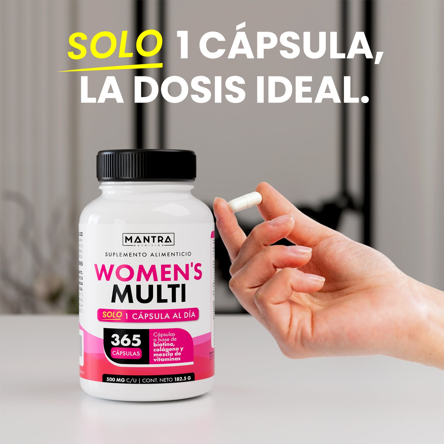 Multivitamínico Mujer | 365 Cápsulas – Belleza y Salud Femenina