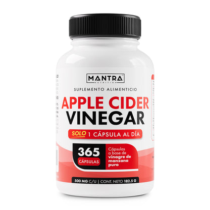 Vinagre de Manzana | 365 Cápsulas – Salud Digestiva y Detox Natural
