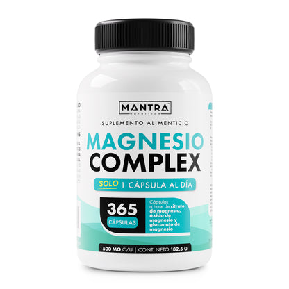Complejo de Magnesio | 365 Cápsulas – Fórmula Completa